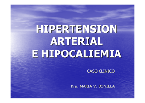 paciente con hipertensión arterial e hipocaliemia