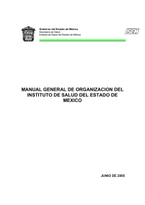 manual general de organizacion del instituto de salud del estado de