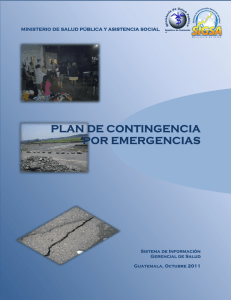 Plan de contingencia por emergencia