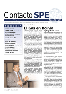El Gas en Bolivia