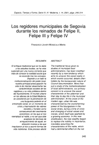 Los regidores municipales de Segovia - e