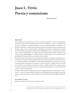 Juan L. Ortiz: Poesía y comunismo - Biblioteca