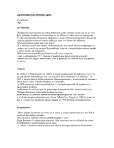 Rol de la Laparoscopia Diagnostica y Terapeutica en el Abdomen