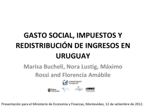 gasto social, impuestos y redistribución de ingresos en uruguay