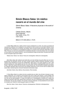 Simón Blasco Salas: un médico navarro en el mundo del cine