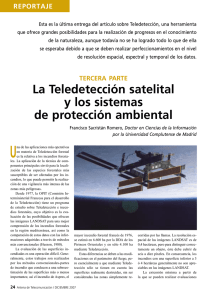 La Teledetección satelital y los sistemas de protección ambiental