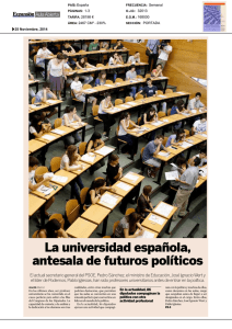 4 5 6 La universidad española, antesala de futuros políticos