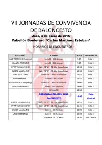 calendario partidos - Federación Andaluza de Baloncesto
