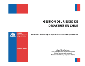 PRESENTACION GESTION DEL RIESGO EN CHILE_