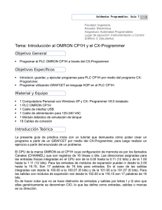 Tema: Introducción al OMRON CP1H y el CX