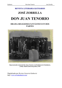Don Juan Tenorio - Revista literaria Katharsis