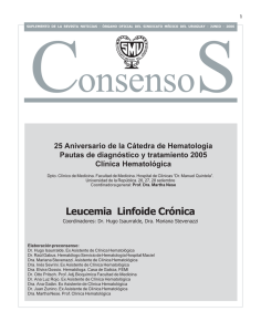 Leucemia Linfoide Crónica - Sindicato Médico del Uruguay