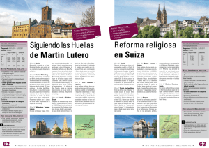 Siguiendo las Huellas de Martín Lutero Reforma religiosa en Suiza
