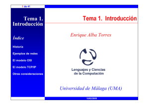 Tema 1. Introducción - Universidad de Málaga