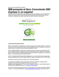 IBM presenta el libro Conociendo DB2 Express C, en español