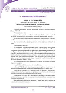 Anuncio 201504354 - Boletín Oficial de la Provincia de Burgos