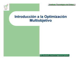 Introducción a la Optimización Multiobjetivo