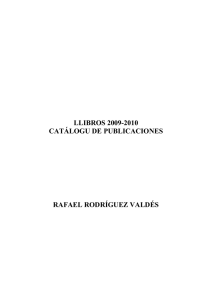 Llibros 2009-2010. Catálogu de publicaciones