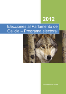 Elecciones al Parlamento de Galicia – Programa electoral