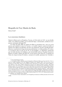 Biografía de Fray Martín de Rada - Academica-e