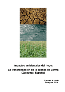 Impactos ambientales del riego