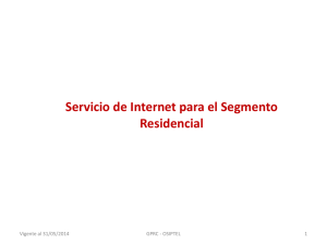 a. Precio del Servicio de Internet