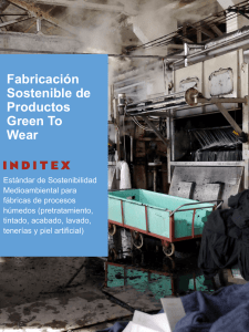 Fabricación Sostenible de Productos Green To Wear