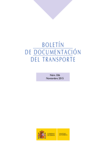 Boletín de Documentación del transporte, nº 326 noviembre 2015