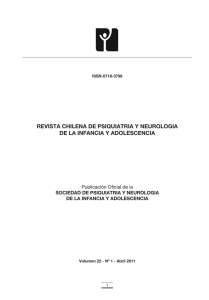 revista chilena de psiquiatria y neurologia de la infancia y