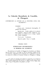 La Colección Barandiarán de Coscobilo, de Olazagutía