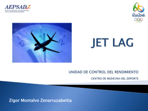 Jet-Lag y medidas para reducir sus consecuencias