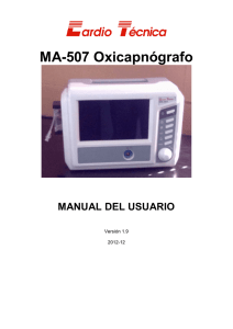 MA507 Oxicapnografo