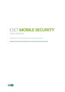 1. Instalación de ESET Mobile Security