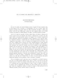 El X Conde de Aranda y Aragón - Institución Fernando el Católico