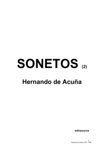 Acuña, Hernando de, SONETOS 2