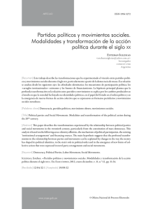 Partidos políticos y movimientos sociales