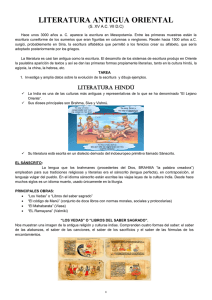 literatura antigua oriental - Colegio Salesiano San Juan Bosco
