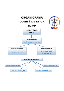 organigrama comité de ética scmp