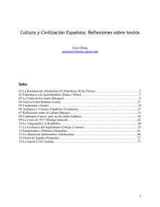 Cultura y Civilización Española: Reflexiones sobre