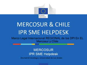 Marco Legal Internacional REGIONAL de los DPI En EL Mercosur y