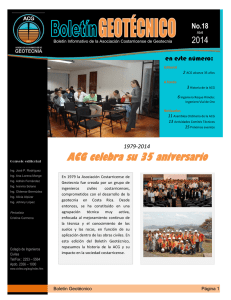 No.18 Abril - Asociación Costarricense de Geotecnia