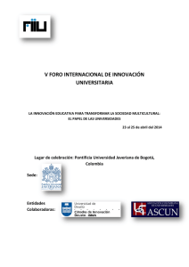 v foro internacional de innovación universitaria