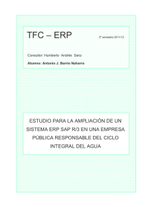 Estudio para la ampliación de un sistema ERP SAP/R3 en una