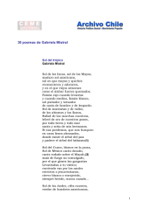 38 poemas de Gabrriela Mistral