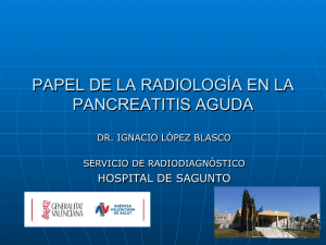 Papel de la Radiología. Dr. I. López Blasco