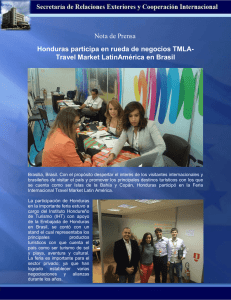 Nota de Prensa Honduras participa en rueda de negocios TMLA