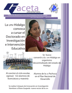 La UPN-Hidalgo convoca a cursar el Doctorado en Investigación e