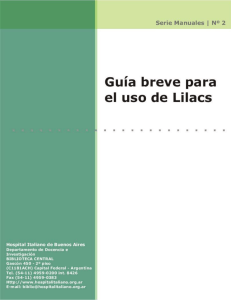 Guía breve para el uso de LiLacs.