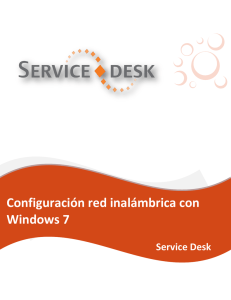 Configuración red inalámbrica con Windows 7
