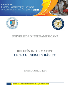 Boletín Ciclo General y Básico 2014-2
